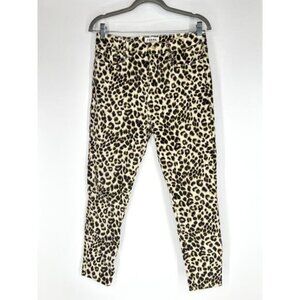 Frame denim ali high rise cigarette cheetah jeans 29